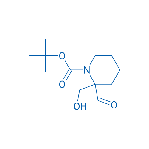 tert-Butyl 2-formyl-2-(hydroxymethyl)piperidine-1-carboxylate 1g