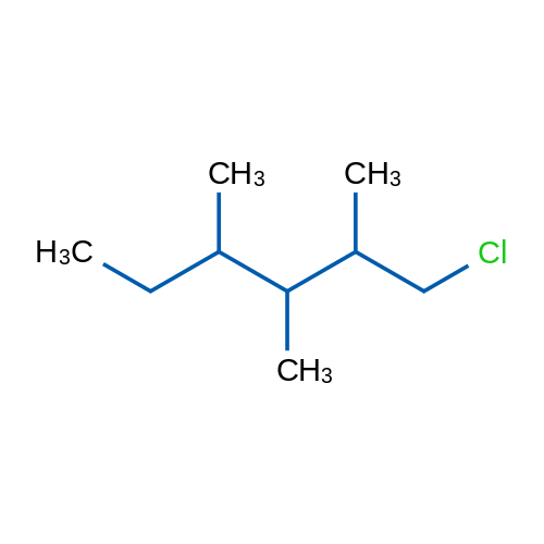 1-Chloro-2,3,4-trimethylhexane 1g