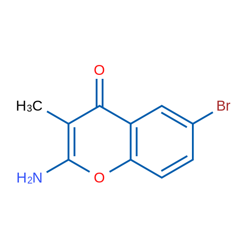 2-Amino-6-bromo-3-methyl-4H-chromen-4-one 1g