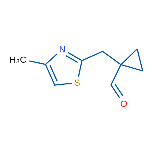 1-[(4-Methyl-1,3-thiazol-2-yl)methyl]cyclopropane-1-carbaldehyde 1g