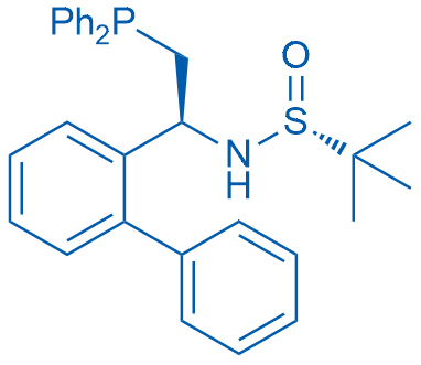 (R)-N-((S)-1-([1,1'-Biphenyl]-2-yl)-2-(diphenylphosphanyl)ethyl)-2-methylpropane-2-sulfinamide 250mg