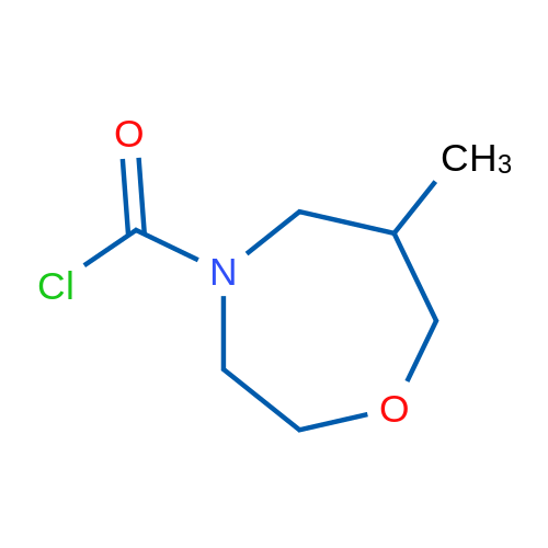 6-Methyl-1,4-oxazepane-4-carbonyl chloride 1g