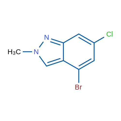 4-Bromo-6-chloro-2-methyl-2H-indazole 100mg