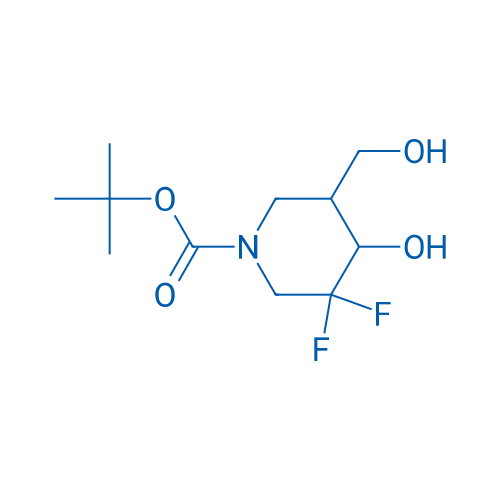 tert-Butyl 3,3-difluoro-4-hydroxy-5-(hydroxymethyl)piperidine-1-carboxylate 100mg