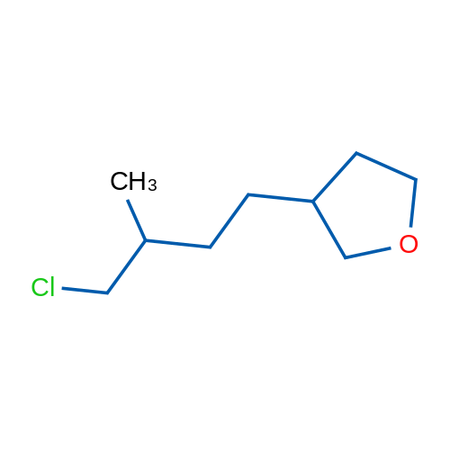3-(4-Chloro-3-methylbutyl)oxolane 1g