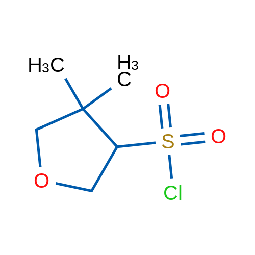 4,4-Dimethyloxolane-3-sulfonyl chloride 1g