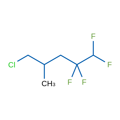 5-Chloro-1,1,2,2-tetrafluoro-4-methylpentane 1g