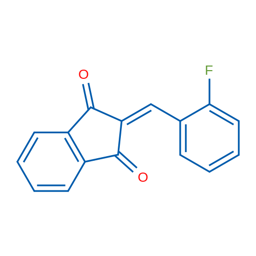 2-[(2-Fluorophenyl)methylidene]-2,3-dihydro-1H-indene-1,3-dione 1g