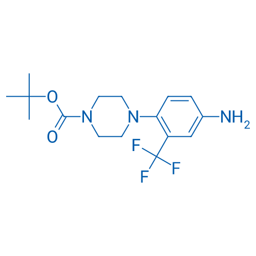 tert-Butyl 4-(4-amino-2-(trifluoromethyl)phenyl)piperazine-1-carboxylate 25g