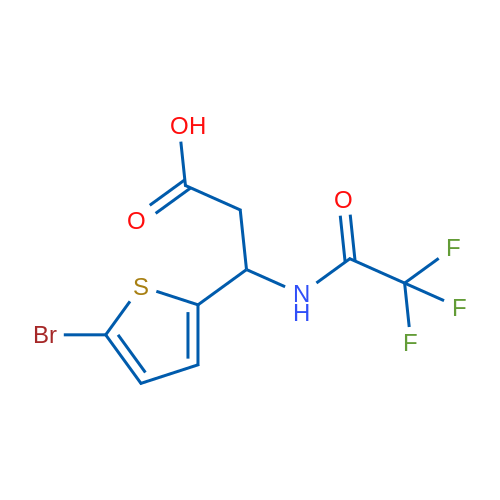 3-(5-Bromothiophen-2-yl)-3-(2,2,2-trifluoroacetamido)propanoic acid 5g