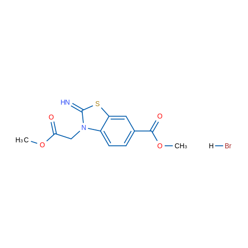 methyl 2-imino-3-(2-methoxy-2-oxoethyl)-2,3-dihydrobenzo[d]thiazole-6-carboxylate hydrobromide 5g