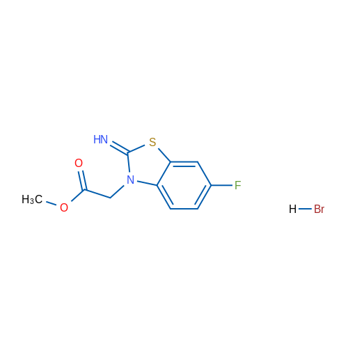 methyl 2-(6-fluoro-2-iminobenzo[d]thiazol-3(2H)-yl)acetate hydrobromide 10g