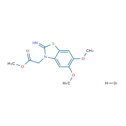 methyl 2-(2-imino-5,6-dimethoxybenzo[d]thiazol-3(2H)-yl)acetate hydrobromide 10g