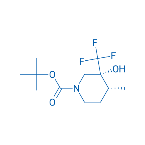 Cis-tert-butyl 3-hydroxy-4-methyl-3-(trifluoromethyl)piperidine-1-carboxylate 1g