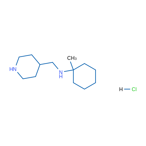 1-Methyl-N-(piperidin-4-ylmethyl)cyclohexan-1-amine hydrochloride 1g