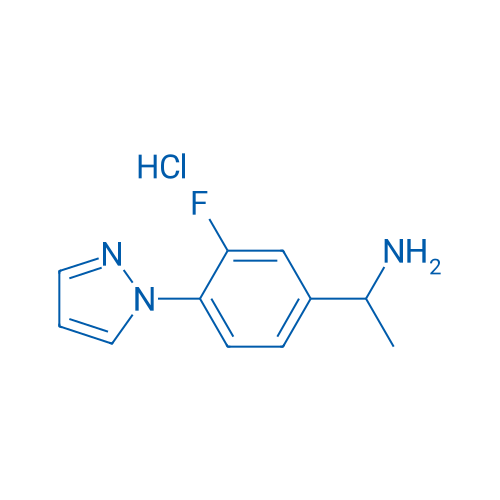 1-[3-Fluoro-4-(1H-pyrazol-1-yl)phenyl]ethan-1-amine hydrochloride 1g