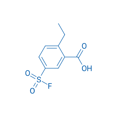 2-Ethyl-5-(fluorosulfonyl)benzoic acid 250mg