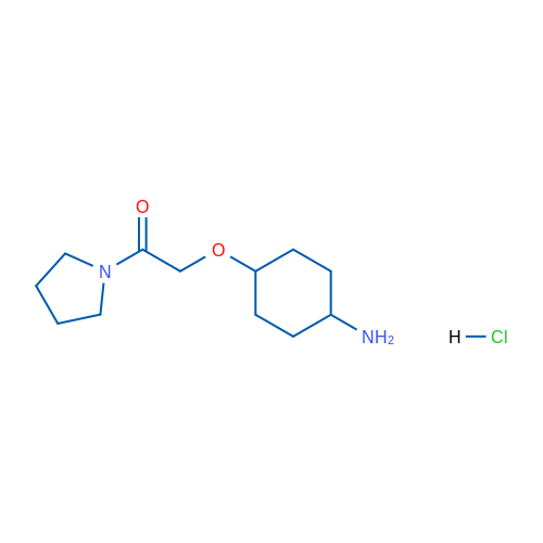 2-[(4-Aminocyclohexyl)oxy]-1-(pyrrolidin-1-yl)ethan-1-one hydrochloride 1g