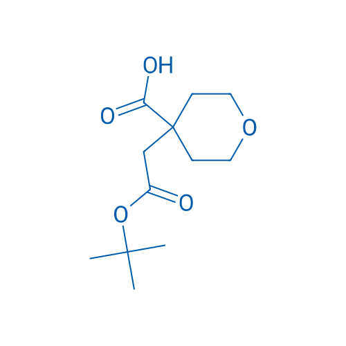 4-(2-(tert-Butoxy)-2-oxoethyl)tetrahydro-2H-pyran-4-carboxylic acid 250mg