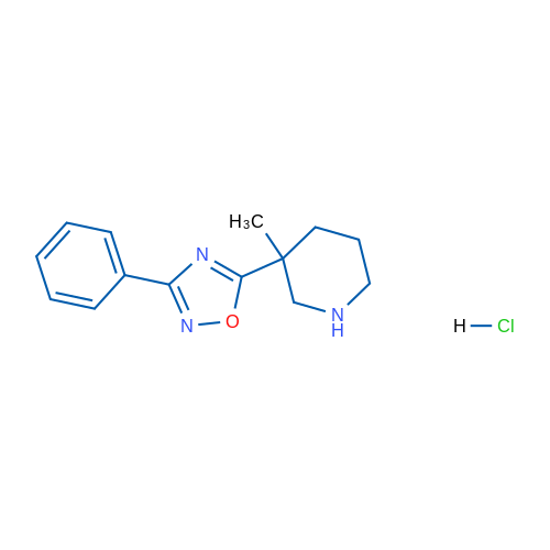 5-(3-Methylpiperidin-3-yl)-3-phenyl-1,2,4-oxadiazole hydrochloride 1g