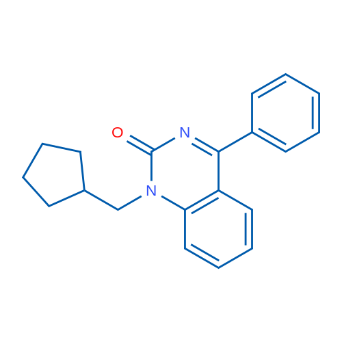 1-(Cyclopentylmethyl)-4-phenylquinazolin-2(1H)-one 1g