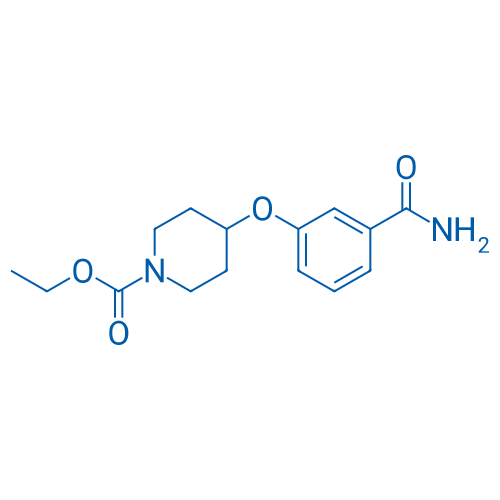 Ethyl 4-(3-carbamoylphenoxy)piperidine-1-carboxylate 1g
