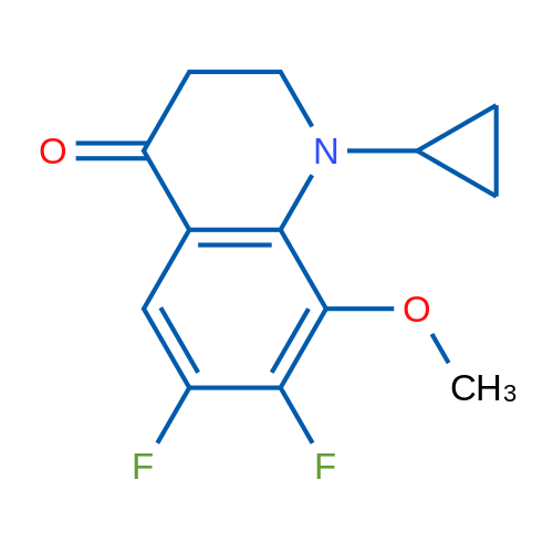 1-Cyclopropyl-6,7-difluoro-8-methoxy-2,3-dihydroquinolin-4(1H)-one 1g