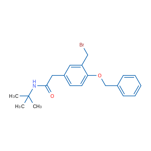 2-(4-(Benzyloxy)-3-(bromomethyl)phenyl)-N-(tert-butyl)acetamide 1g