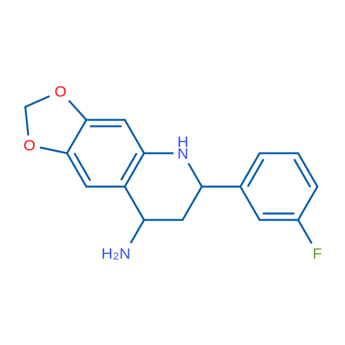 6-(3-Fluorophenyl)-5,6,7,8-tetrahydro-[1,3]dioxolo[4,5-g]quinolin-8-amine 1g