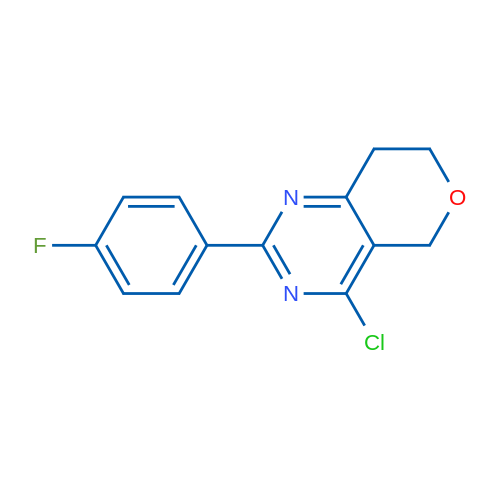 4-Chloro-2-(4-fluorophenyl)-7,8-dihydro-5H-pyrano[4,3-d]pyrimidine 1g