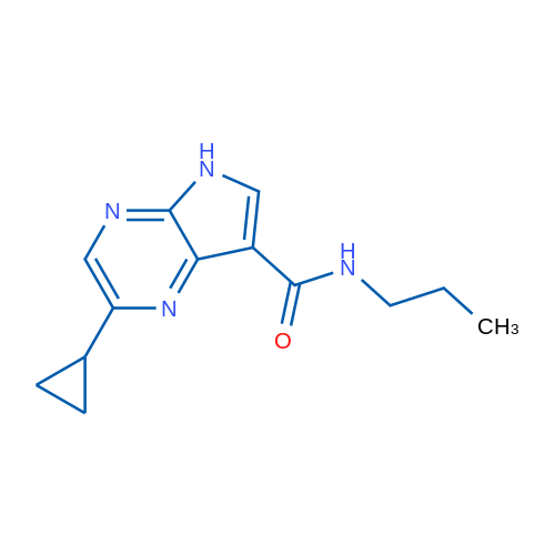 2-Cyclopropyl-N-propyl-5H-pyrrolo[2,3-b]pyrazine-7-carboxamide 1g