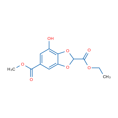 2-Ethyl 5-methyl 7-hydroxybenzo[d][1,3]dioxole-2,5-dicarboxylate 1g
