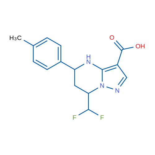 7-(Difluoromethyl)-5-(p-tolyl)-4,5,6,7-tetrahydropyrazolo[1,5-a]pyrimidine-3-carboxylic acid 1g