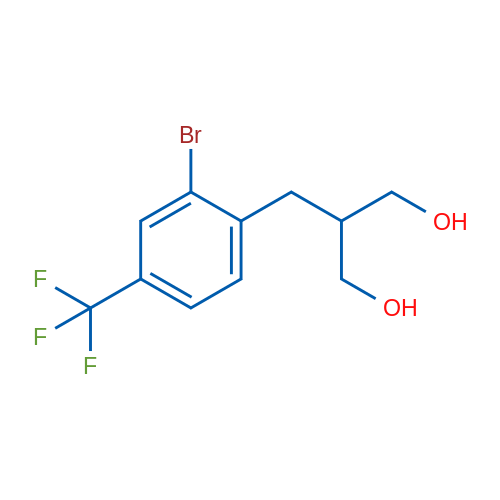 2-(2-Bromo-4-(trifluoromethyl)benzyl)propane-1,3-diol 1g