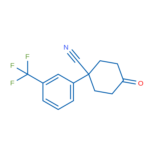 4-Oxo-1-(3-(trifluoromethyl)phenyl)cyclohexanecarbonitrile 1g