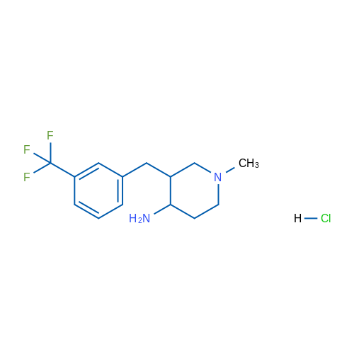 1-Methyl-3-(3-(trifluoromethyl)benzyl)piperidin-4-amine hydrochloride 1g