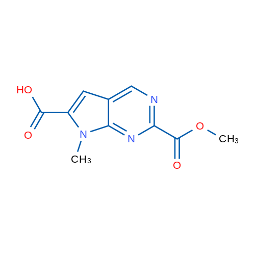 2-(Methoxycarbonyl)-7-methyl-7H-pyrrolo[2,3-d]pyrimidine-6-carboxylic acid 1g