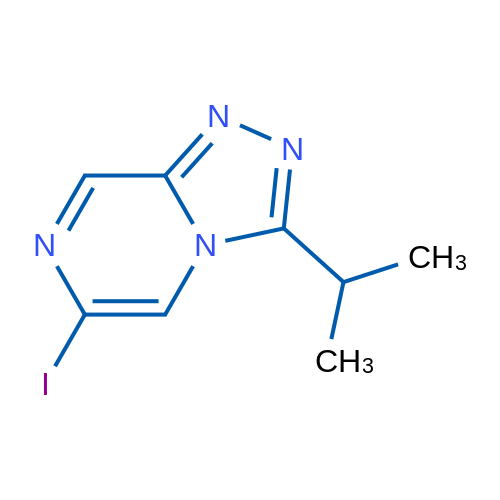 6-Iodo-3-isopropyl-[1,2,4]triazolo[4,3-a]pyrazine 1g