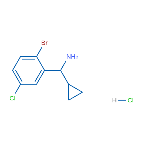 (2-Bromo-5-chlorophenyl)(cyclopropyl)methanamine hydrochloride 1g