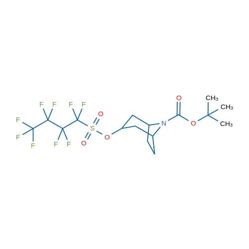 tert-Butyl 3-(((perfluorobutyl)sulfonyl)oxy)-8-azabicyclo[3.2.1]octane-8-carboxylate 1g