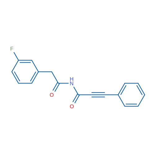 N-(2-(3-Fluorophenyl)acetyl)-3-phenylpropiolamide 1g