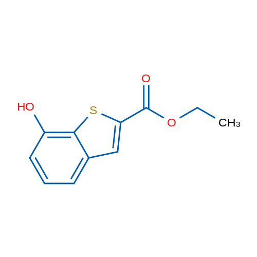 Ethyl 7-hydroxybenzo[b]thiophene-2-carboxylate 1g