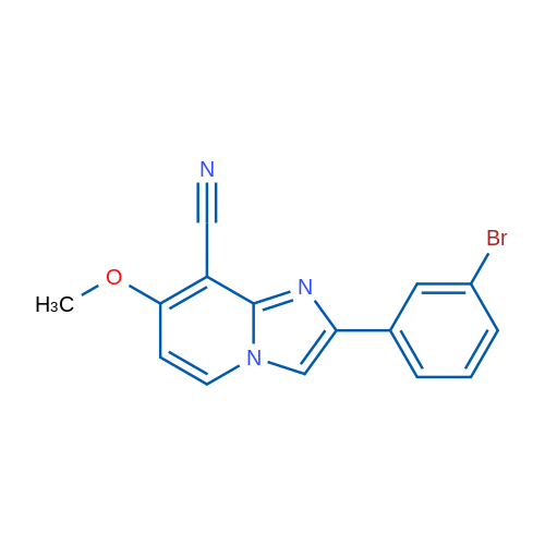 2-(3-Bromophenyl)-7-methoxyimidazo[1,2-a]pyridine-8-carbonitrile 1g