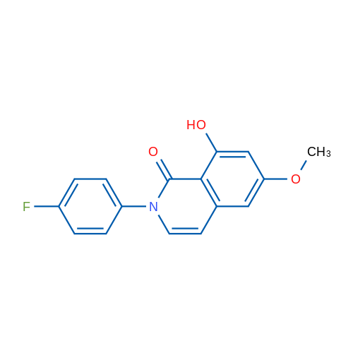 2-(4-Fluorophenyl)-8-hydroxy-6-methoxyisoquinolin-1(2H)-one 1g
