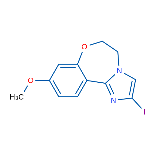 2-Iodo-9-methoxy-5,6-dihydrobenzo[f]imidazo[1,2-d][1,4]oxazepine 1g