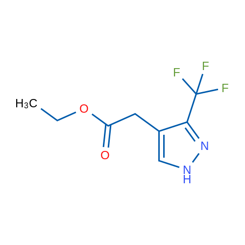 Ethyl 2-(3-(trifluoromethyl)-1H-pyrazol-4-yl)acetate 1g