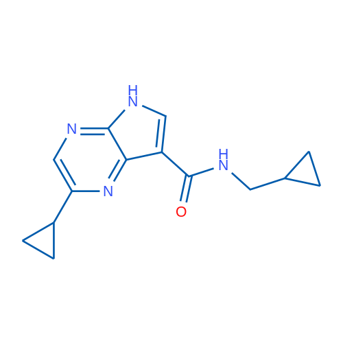 2-Cyclopropyl-N-(cyclopropylmethyl)-5H-pyrrolo[2,3-b]pyrazine-7-carboxamide 1g