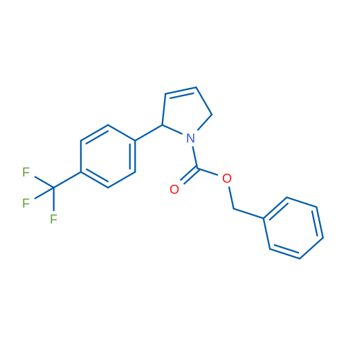 Benzyl 2-(4-(trifluoromethyl)phenyl)-2,5-dihydro-1H-pyrrole-1-carboxylate 1g