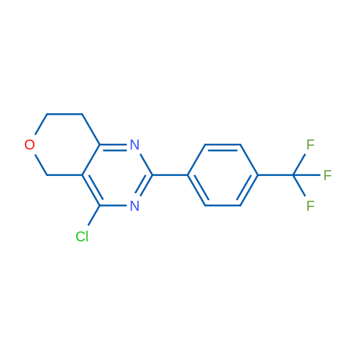 4-Chloro-2-(4-(trifluoromethyl)phenyl)-7,8-dihydro-5H-pyrano[4,3-d]pyrimidine 1g