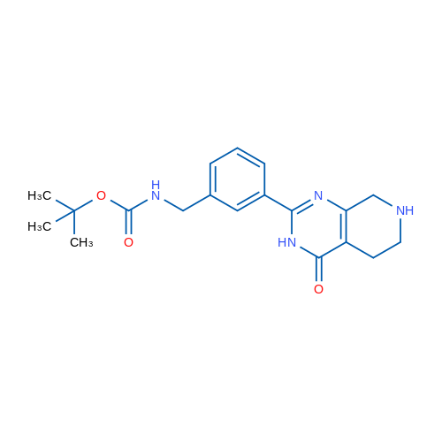 tert-Butyl 3-(4-oxo-3,4,5,6,7,8-hexahydropyrido[3,4-d]pyrimidin-2-yl)benzylcarbamate 1g